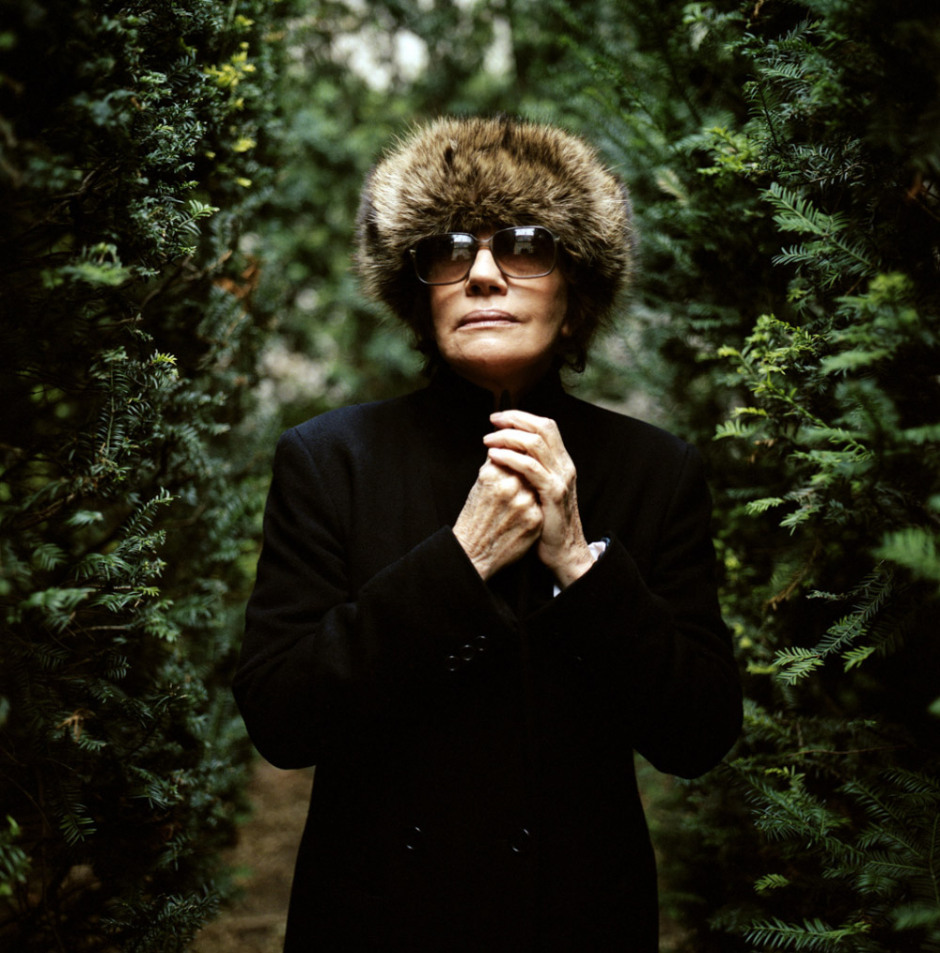 France, Paris, December 2002 - Portrait of Nadine Trintignant, French film director.