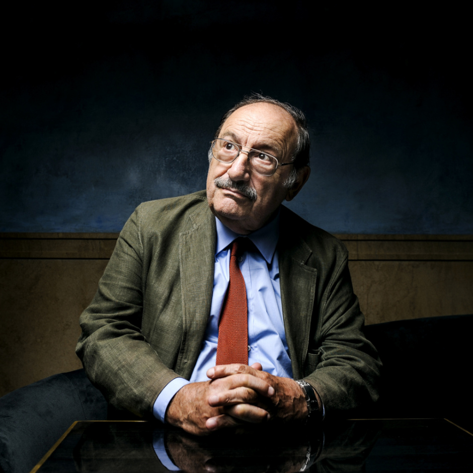 France, Paris, 04 June 2012 - Portrait of Umberto Eco, italian semiologist, philosopher and novelist.