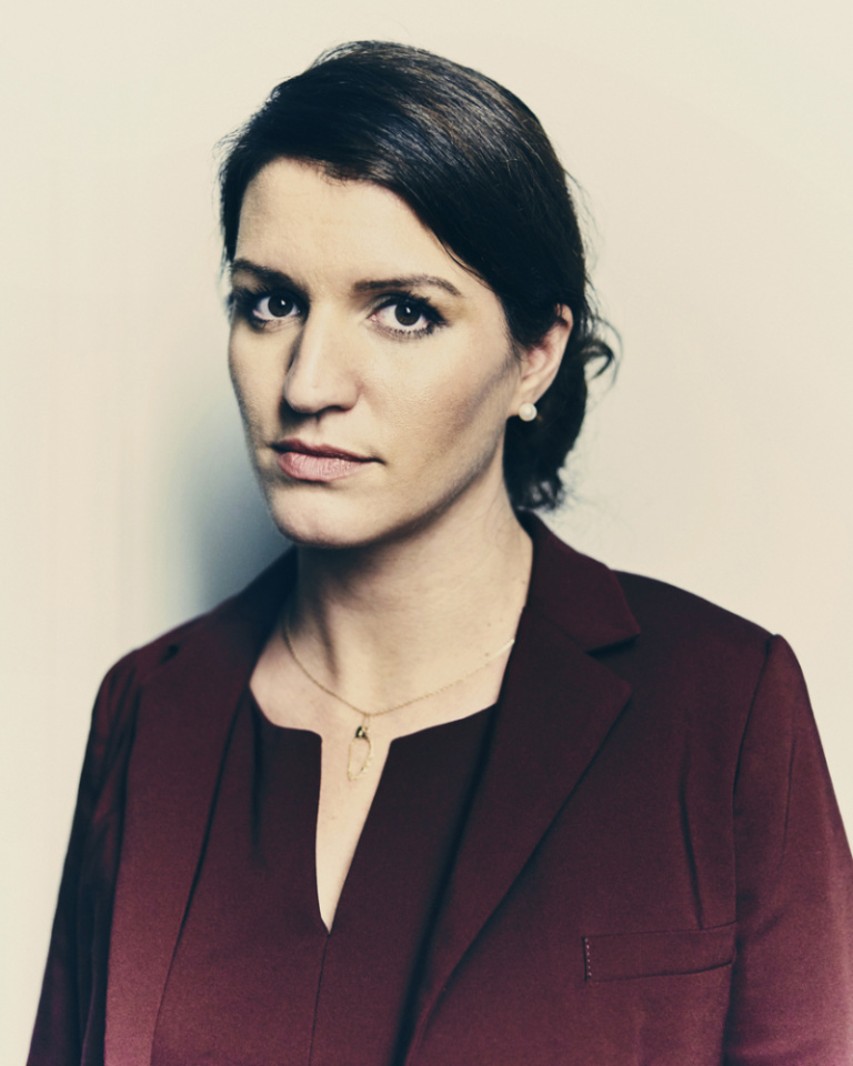 France, Paris, 21 November 2017 - Portrait of Marlène Schiappa, French politician, Minister of Women's Rights.