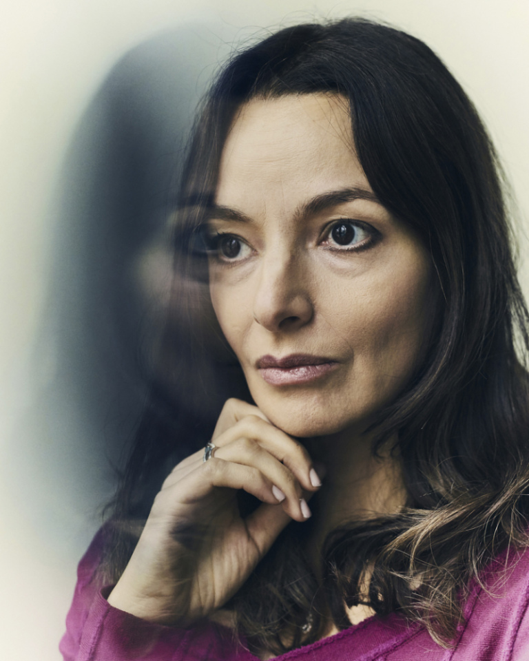 France, Paris, 10 December 2018 - Portrait of Eliette Abécassis, French writer, film director and scriptwriter.