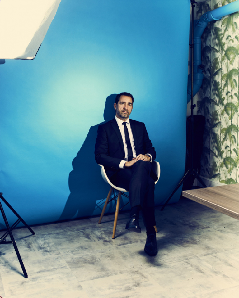 France, Paris, 12 March 2018 - Portrait of Christophe Castaner, French politician, Minister of the Interior.