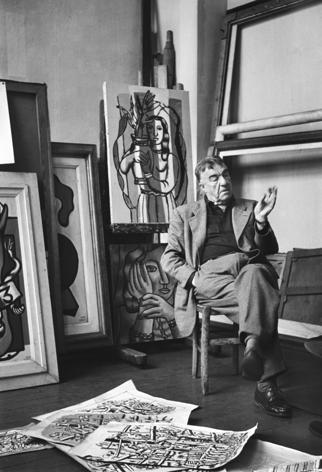 France, Paris, 1949Fernand Leger in his atelier.France, Paris, 1949Fernand Léger dans son atelier.Christer Stromholm Estate / Agence VU