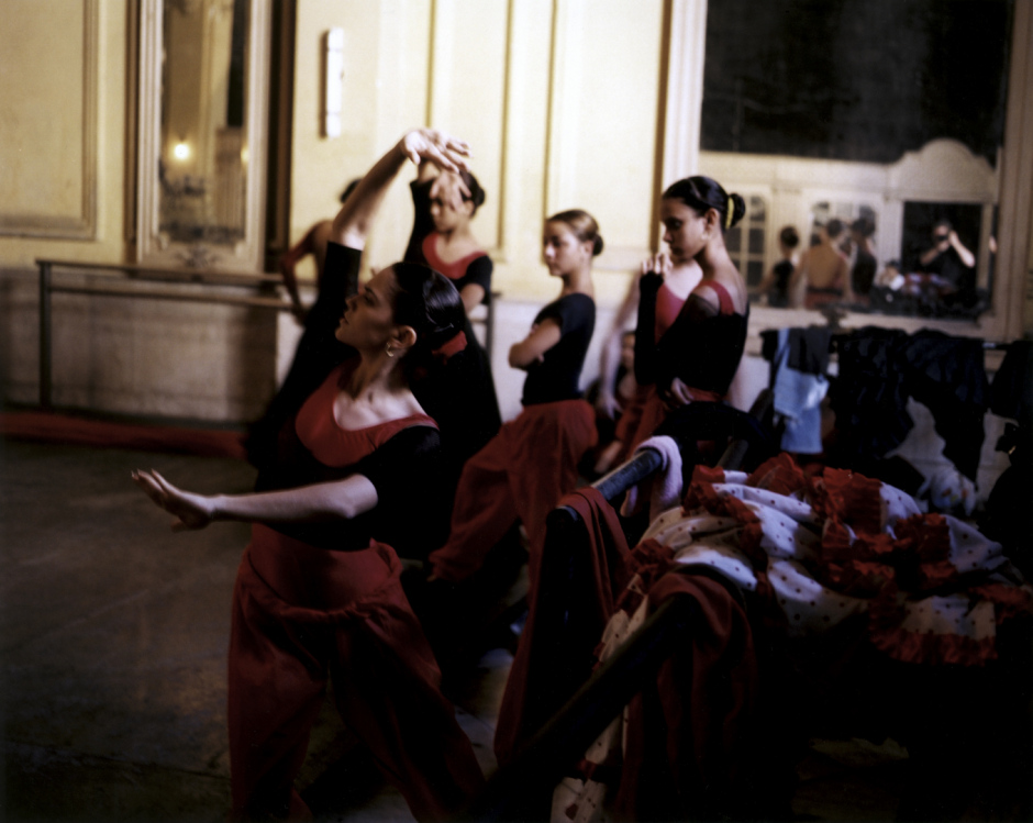 Cuba, Havana, February 2002Rehearsal of a flamenco show at the Lorca's theater.Cuba, La Havane, FÈvrier 2002RÈpÈtition d'un spectacle de flamenco au thÈ‚tre du Lorca.© Bertrand Desprez / Agence VU