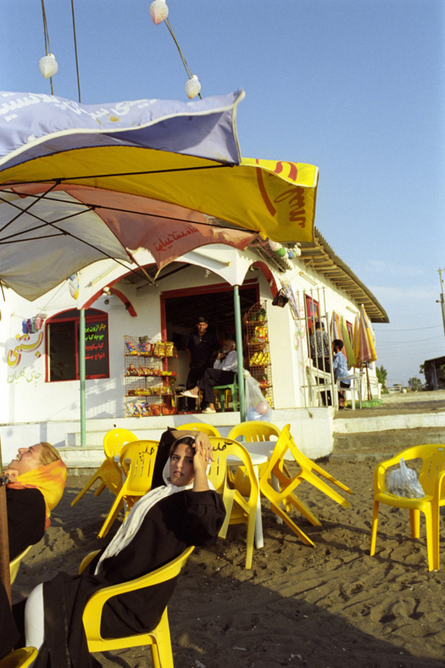 Iran, Babolsar, July 2002 - Caspian sea. Beach.