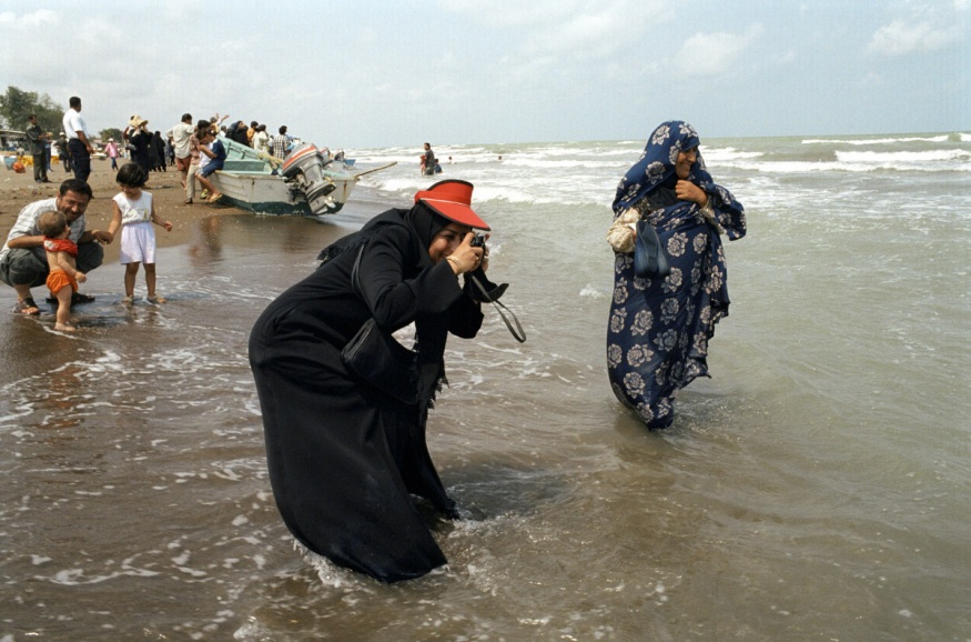 Iran, Babolsar beach, july 2002 - Caspian sea. Holidays' souvenir.