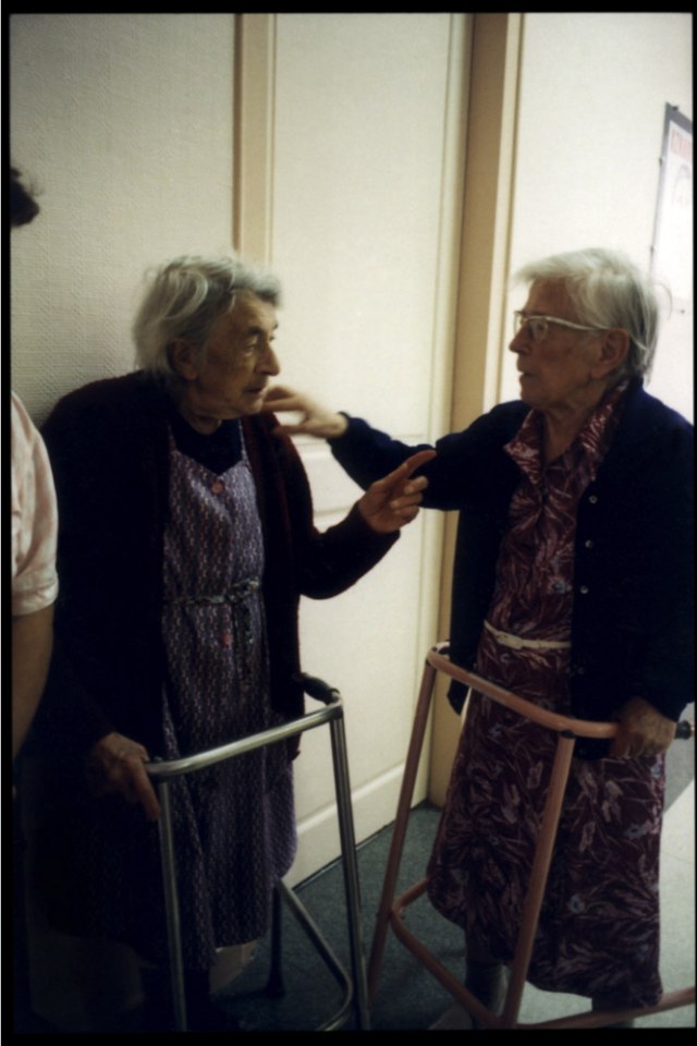 France, Houdan, 1998 - Geriatrics department, local Houdan hospital.