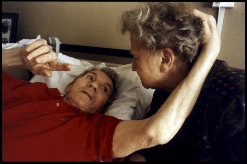 France, Houdan, 1998 - Geriatrics department, local Houdan hospital.