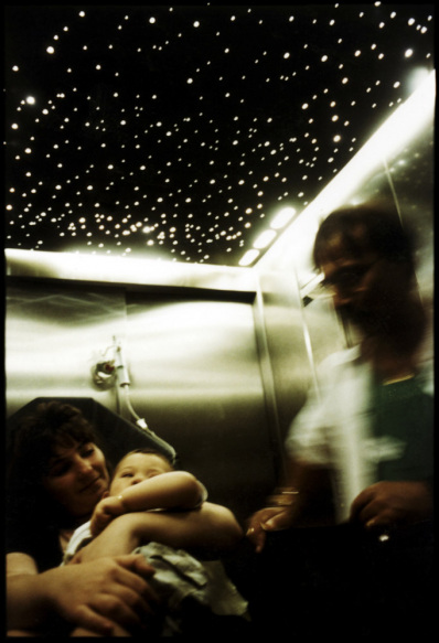 France, Marseilles, June 2002 - Emergency Room in Marseille's Nord Hospital. Child who has swallowed a coin in the hospital elevator.