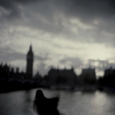 England, London, 2003 - Big Ben on the Thames.