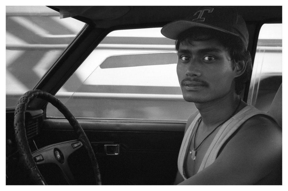 Nepal, Kathmandu, 1995 - Cab driver.