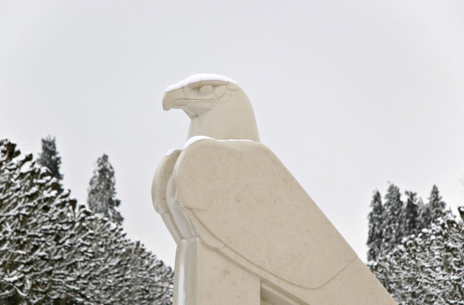 France, Lorraine, 4 March 2006 - First and second World war military cemeteries in Lorraine. American, french and german cemeteries.  American cemetery in Saint-Mihiel.