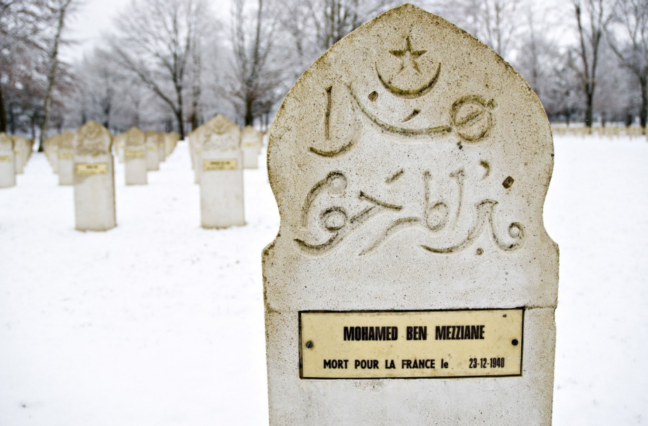 France, Lorraine, 4 March 2006 - First and second World war military cemeteries in Lorraine. American, french and german cemeteries.  American cemetery in Saint-Mihiel.
