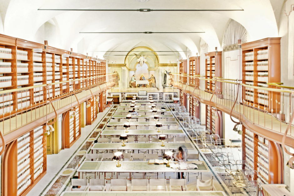 Italy, Rome, February 18th 2008Insula Domenicana Palace. It hosts libraries of the Chamber of Deputies and Chamber of Senate.Italie, Rome, 18 février 2008Palais de l'Insula Domenicana Palace. Il accueille les bibliothèques de la Chambre des Députés et de la Chambre du Sénat.Massimo Siragusa / Agence VU