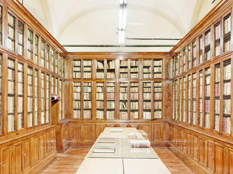 Italy, Modena, December 2nd 2010Biblioteca Estense Universitaria, manuscript room.Italie, Modène, 2 décembre 2010Biblioteca Estense Universitaria, salle des manuscrits.Massimo Siragusa / Agence VU
