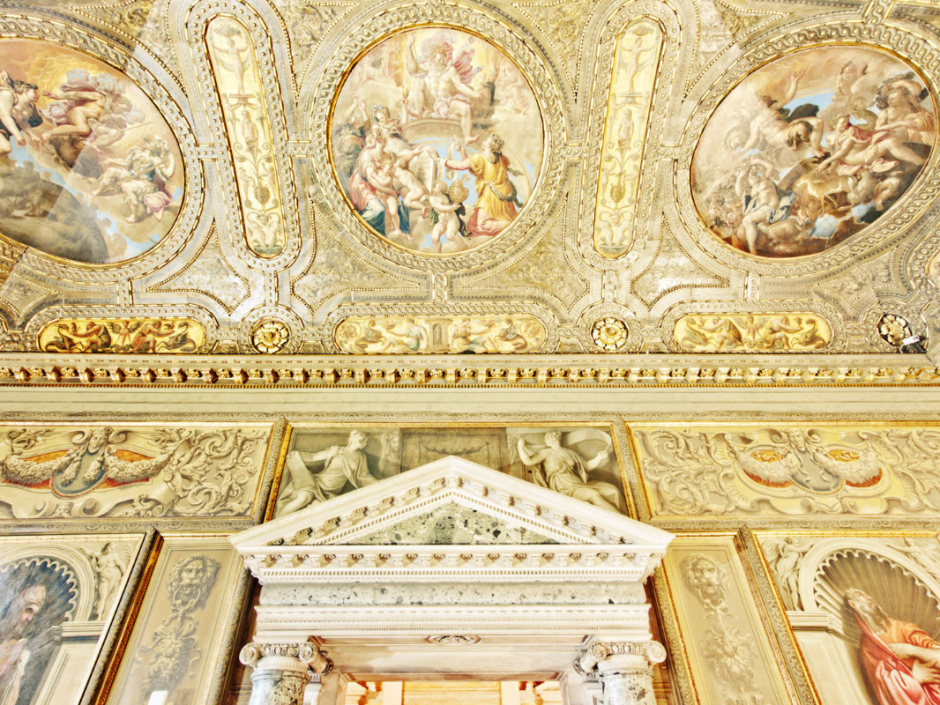 Italy, Venice, January 29th 2011National Library of St. Mark’s. Sansoviano hall. The hall originally held the Library, now it is an exhibition room. The library hosts more than 1 million books.Italie, Venise, 29 janvier 2011Bibliothèque nationale de St. Mark. Salle Sansoviano. A l'origine, la salle contenait la bibliothèque, mais c'est maintenant une salle d'exposition. La librairie possède plus d'un million d'ouvrages.Massimo Siragusa / Agence VU