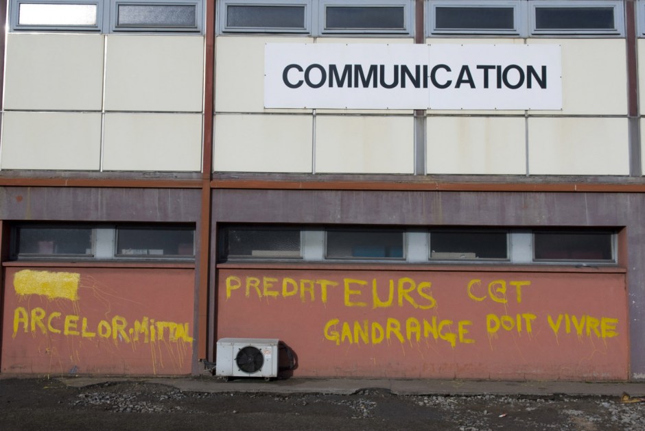 France, Gandrange, 16 January 2008 - Mittal Steel iron and steel metallurgy restructuring.