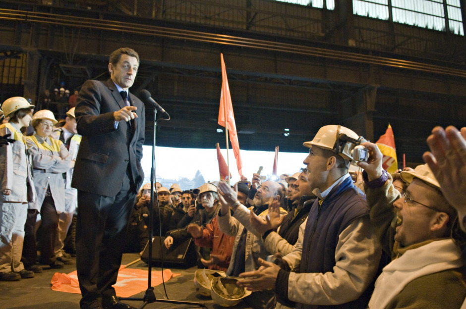 France, Gandrange, 16 January 2008Mittal Steel iron and steel metallurgy restructuring.France, Gandrange, 16 janvier 2008Restructuration de l'usine mÈtallurgique Arcelor Mittal Steel.© StÈphane Harter / Agence VU