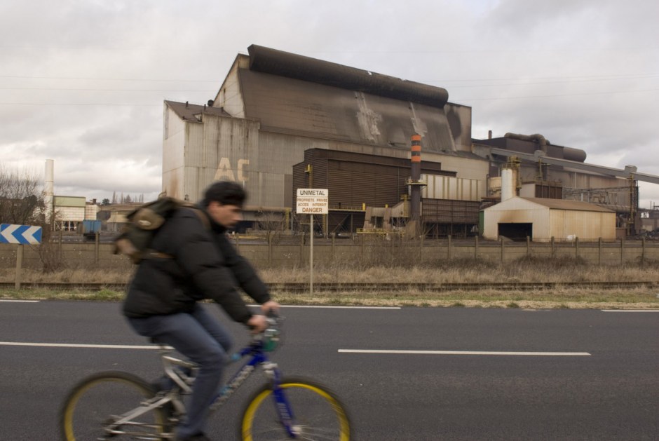 France, Gandrange, 16 January 2008 - Mittal Steel iron and steel metallurgy restructuring.