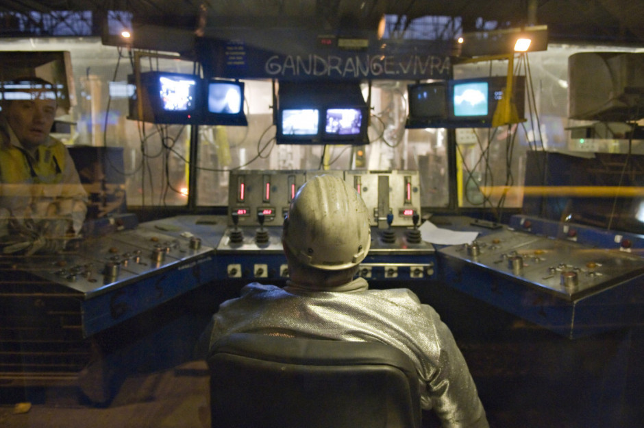 France, Gandrange, 16 January 2008 - Mittal Steel iron and steel metallurgy restructuring.