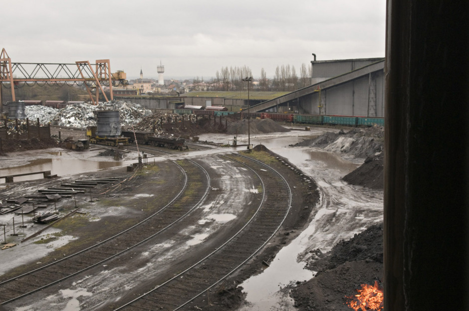 France, Gandrange, 16 January 2008 - Mittal Steel iron and steel metallurgy restructuring.