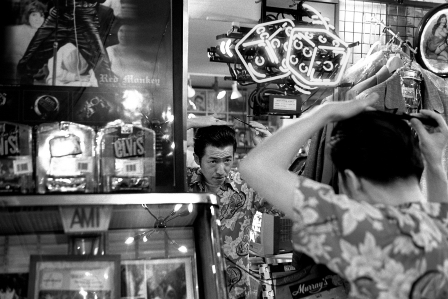 Japan, Tokyo, 2009Shinji Tamura inside the "Love me Tender" store that specializes in memorabilia of Elvis Presley.Japon, Tokyo, 2009Shinji Tamura dans le magasin "Love Me tender" spÈcialisÈ dans les souvenirs d'Elvis Presley.Steven Siewert / Agence VU