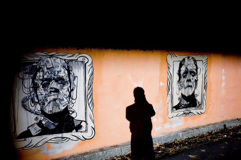 France, Nancy, 31 October 2009"Souterrain Porte V": International Body Art Festival.France, Nancy, 31 octobre 2009"Souterrain Porte V": Festival International de Body Art.Stephane Harter/ Agence VU