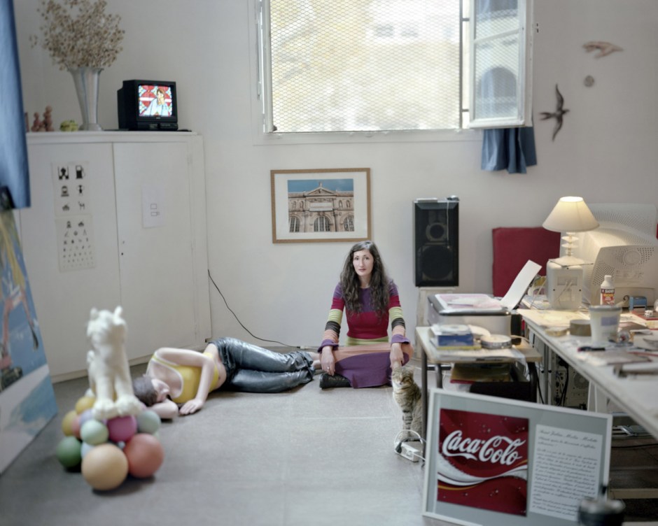France, Sète, September - November 2010. Elisa Fantozzi in her studio.