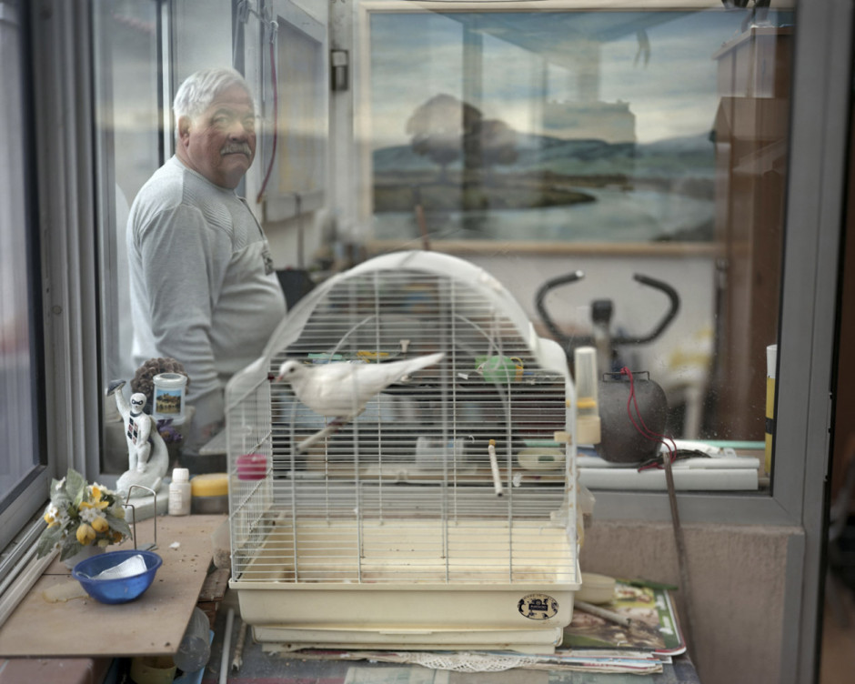France, Sète, September - November 2010. Michel Cellier, retired, former person in charge of the association "l'Amicale des Jouteurs de Sète", who lives in la Pointe Courte district, ancient fishermen district.