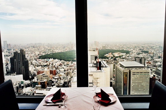 Japan, Tokyo, July 2002 - Tokyo is Hot Tonight. Top floor restaurant in one of the city's business buildings.
