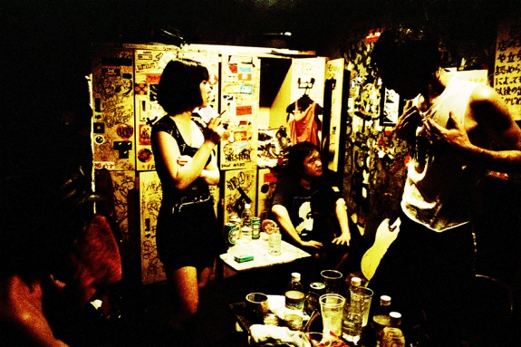 Japan, Tokyo, July 2002 - Tokyo is Hot Tonight. Rock concert close to Shimokitazawa. Backstage.
