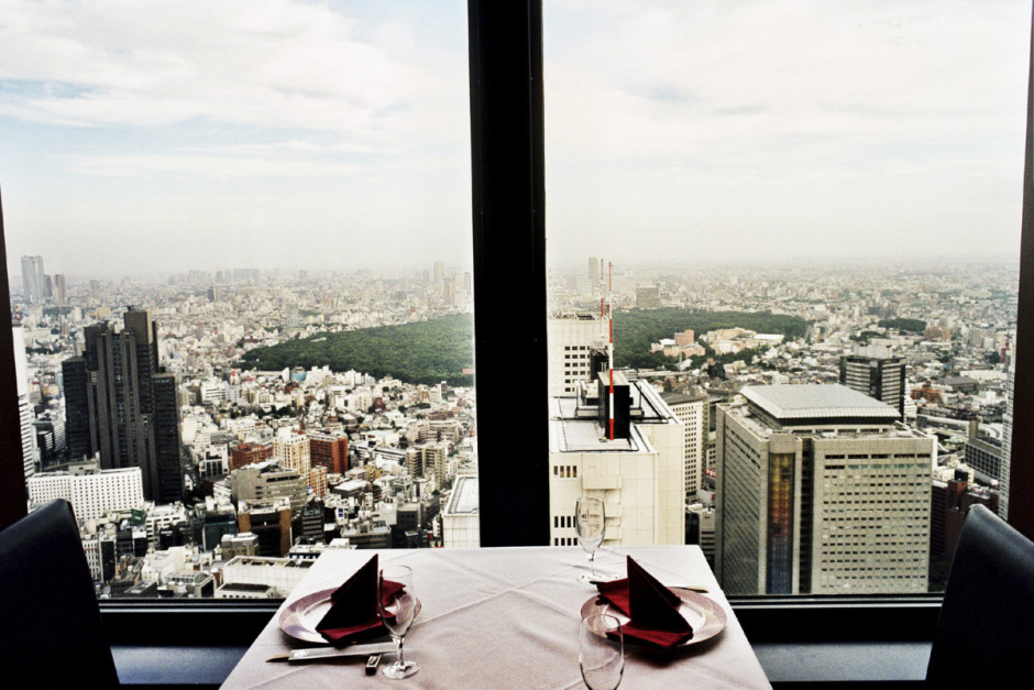 Japan, Tokyo, July 2002 - Tokyo is Hot Tonight. Top floor restaurant in one of the city's business buildings.