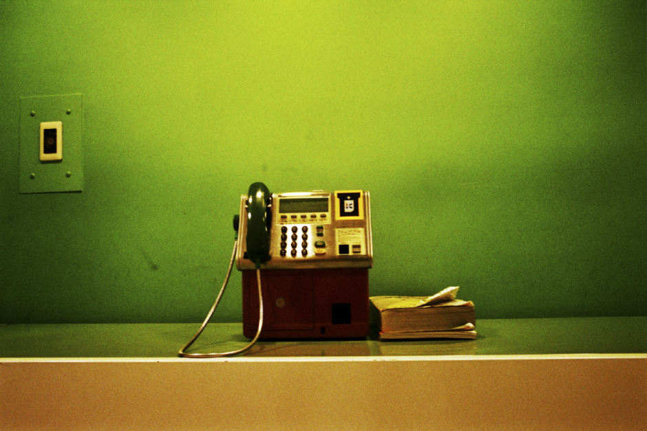 Japan, Tokyo, July 2002 - Tokyo is Hot Tonight. Public phone.