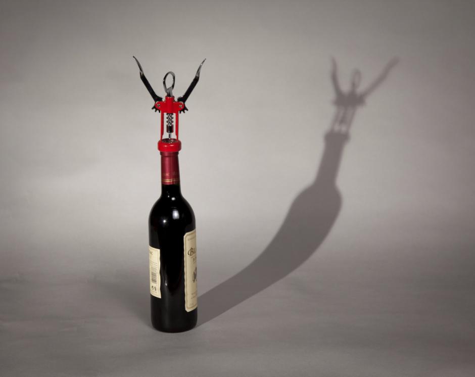 France, Poitiers, 06 February 2010 - "Le général" cork screw. During the 1960s, whenever we opened a bottle of wine we would hear, "Long live De Gaulle! Long live the Pope!".