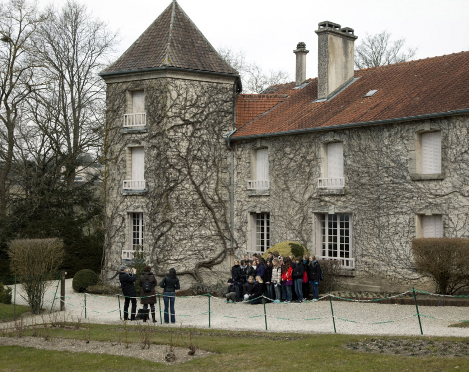 France, Colombey-les-deux-Eglises, 10 March 2010 - A group of German middle school students visit La Boisserie.