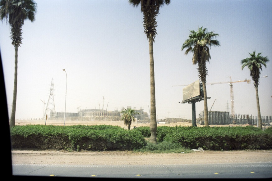 Arabie Saoudite, Riyadh, October 2010 - Building site of Princess Noura University.
