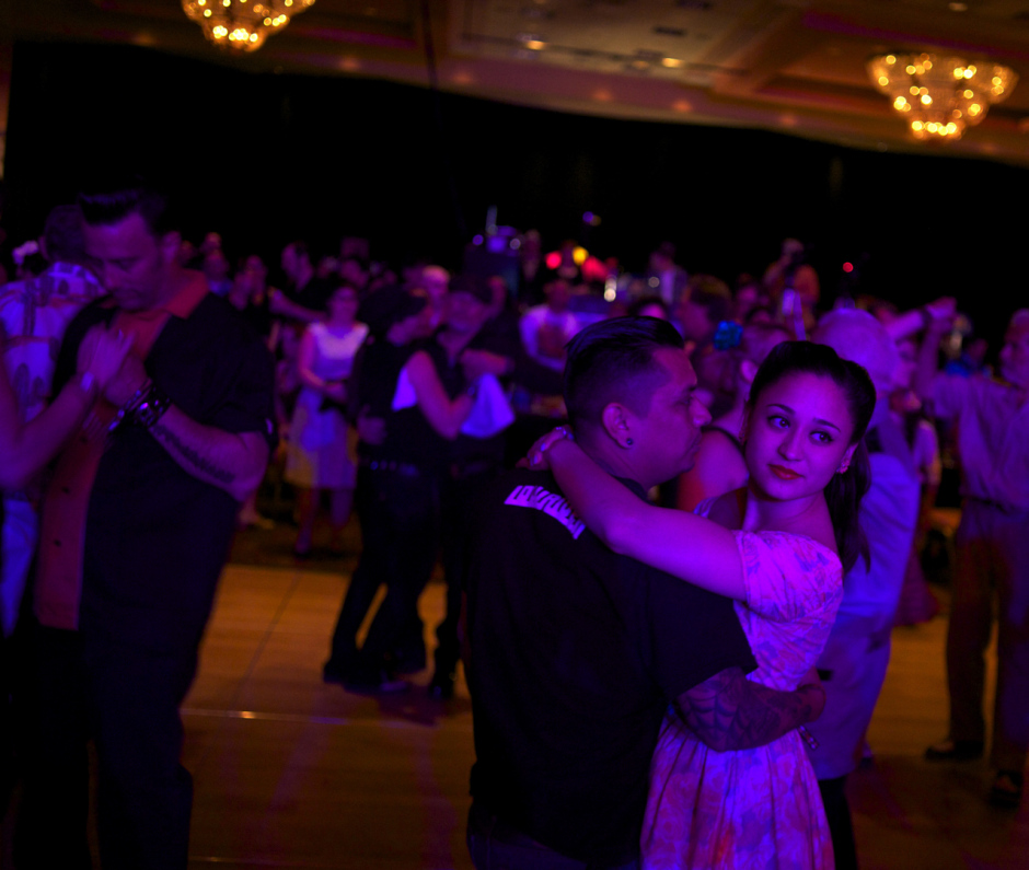 USA, Nevada, Las Vegas, 23 April 2011Fans dancing at the Viva Las Vegas live music events at The Orleans Casino.USA, Nevada, Las Vegas, 23 avril 2011Des fans de rockabilly dansent pendant un concert du festival "Viva Las Vegas" au Orleans Casino.Steven Siewert / Agence VU