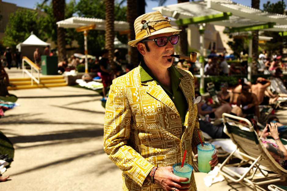 USA, Nevada, Las Vegas, 25 April 2011Tiki Pool Party at The Orleans Casino.USA, Nevada, Las Vegas, 25 avril 2011FÍte ‡ la piscine du Orleans Casino.Steven Siewert / Agence VU