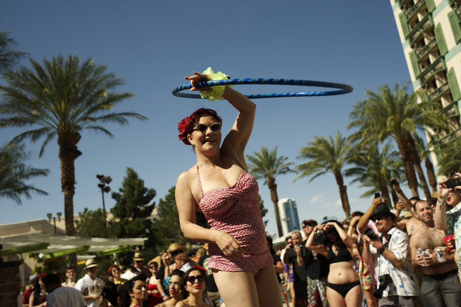 USA, Nevada, Las Vegas, 25 April 2011Tiki Pool Party at The Orleans Casino.USA, Nevada, Las Vegas, 25 avril 2011FÍte ‡ la piscine du Orleans Casino.Steven Siewert / Agence VU