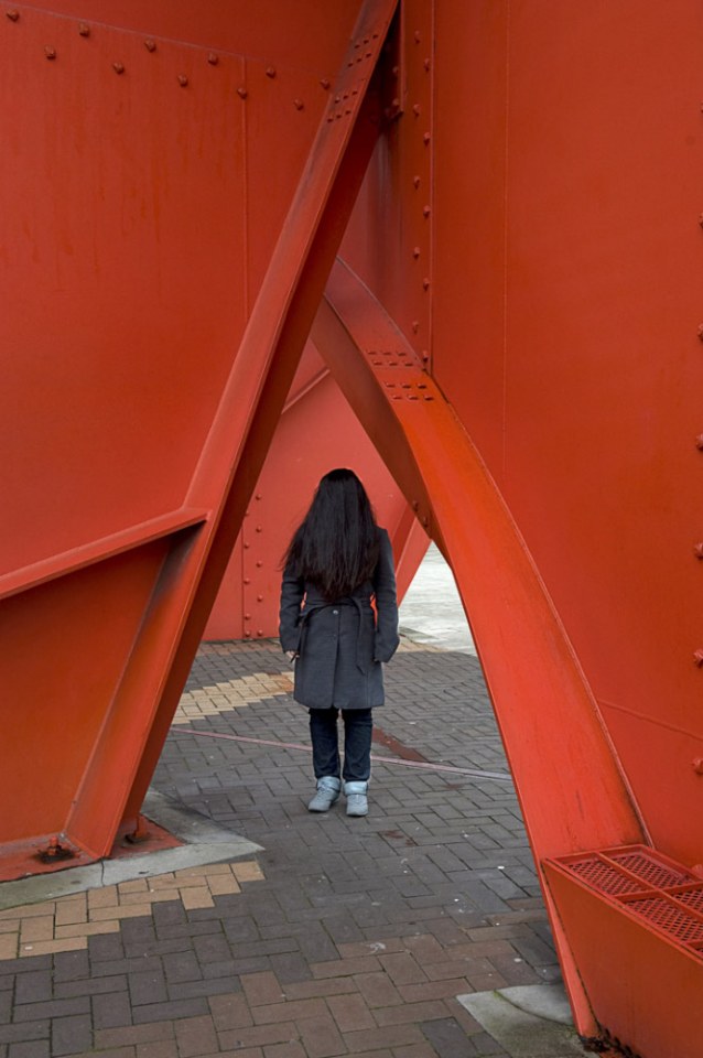 France, 08 March 2013 - What would be a faceless world ? Black-haired woman.