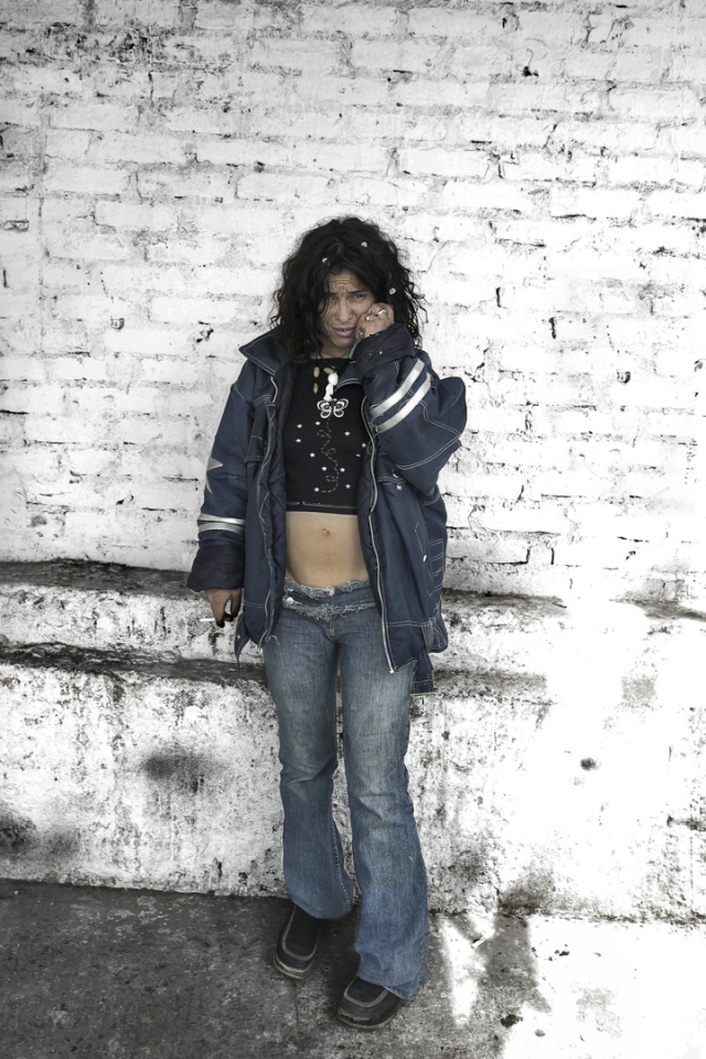 Colombia, Bogota, 25 November 2004From the series "Altras del Muro".Pavement Sirena.Colombie, Bogota, 25 novembre 2004Issue de la sÈrie "Altras del Muro".Pavement Sirena.Stanislas Guigui / Agence VU