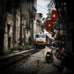 Vietnam, Hanoi, 30 April 2015Reunification Express TrainVietnam, Hanoi, 30 avril 2015train de la réconciliationFranck Ferville / Agence VU