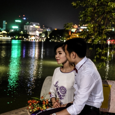 Vietnam, Hanoi, 26 April 2015Married coupleVietnam, Hanoi, 26 avril 2015MariésFranck Ferville / Agence VU