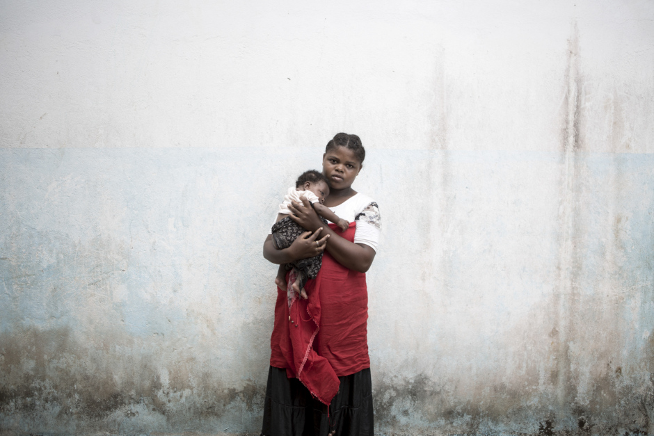 Comoros, Mohéli Island, Fomboni, October 16 2015Fatima Youssoufi, 15 years old."I am in first year in middle school and I get pregnant last year from a boy in fourth year. I gave birth to my baby a few months ago. My parents wanted us to get married, but he left to study in another village, so for the moment it's a little difficult. I still go to school since my family helps me with my baby, but I regret to get pregnant outside marriage, because my friends insulted me and I suffer a lot."