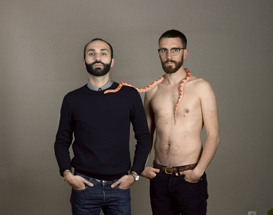 France, Niort, 27 April 2016 - From the series "Private / 18-35". Maxime and Ika.