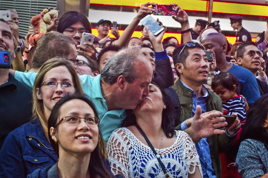 USA, New York, 26 September 2015From the series "Love in Time Square".USA, New York, 26 September 2015Issue de la sÈrie "Love in Time Square".Jean-Christian Bourcart / Agence VU