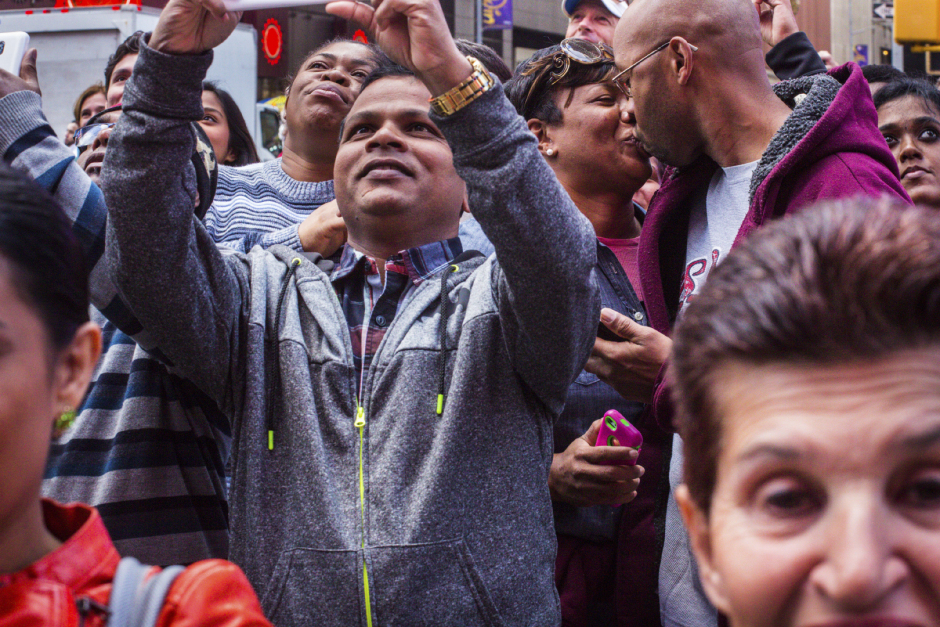 USA, New York, 05 October 2015From the series "Love in Time Square".USA, New York, 05 octobre 2015Issue de la sÈrie "Love in Time Square".Jean-Christian Bourcart / Agence VU