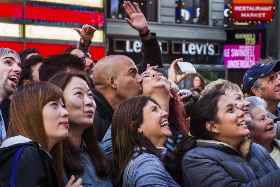 USA, New York, 05 October 2015From the series "Love in Time Square".USA, New York, 05 octobre 2015Issue de la sÈrie "Love in Time Square".Jean-Christian Bourcart / Agence VU