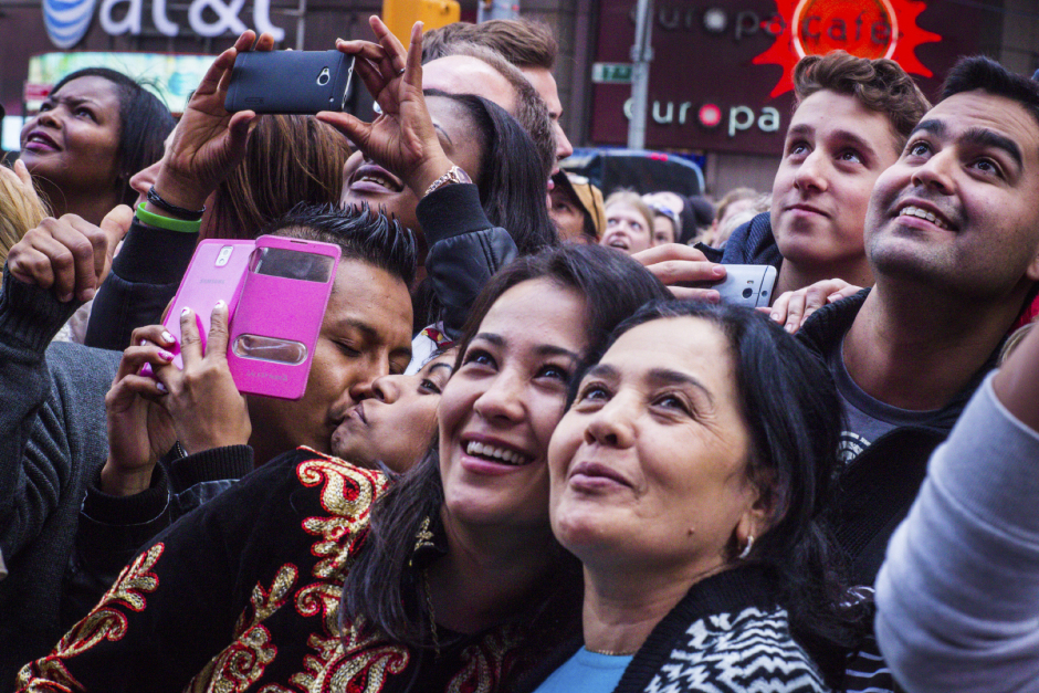 USA, New York, 05 October 2015From the series "Love in Time Square".USA, New York, 05 octobre 2015Issue de la sÈrie "Love in Time Square".Jean-Christian Bourcart / Agence VU