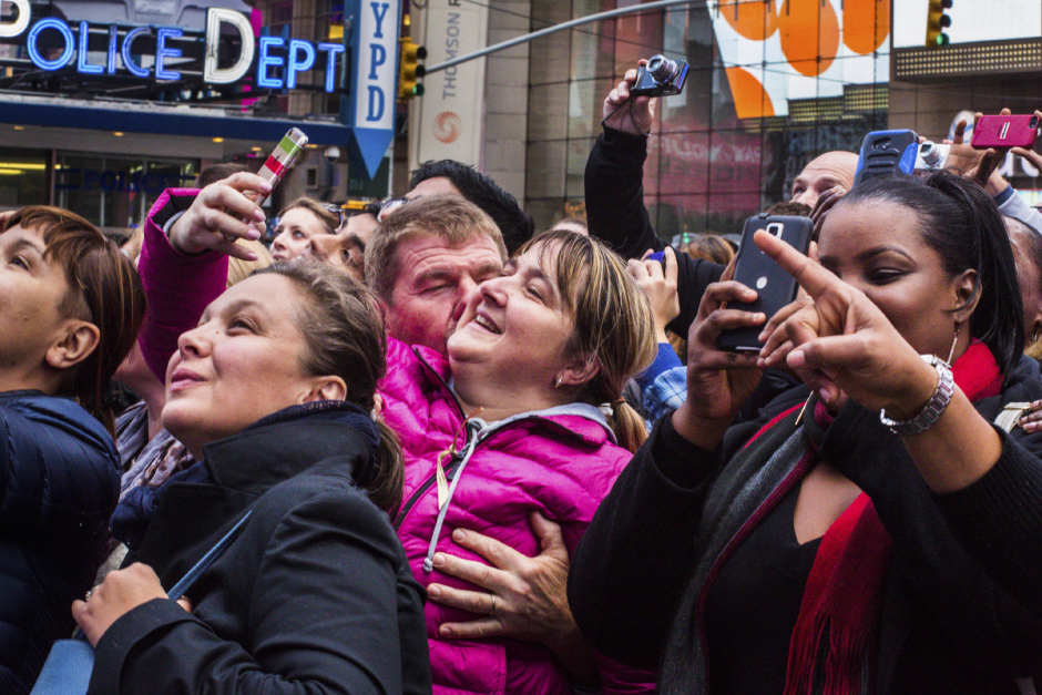 USA, New York, 05 October 2015From the series "Love in Time Square".USA, New York, 05 octobre 2015Issue de la sÈrie "Love in Time Square".Jean-Christian Bourcart / Agence VU