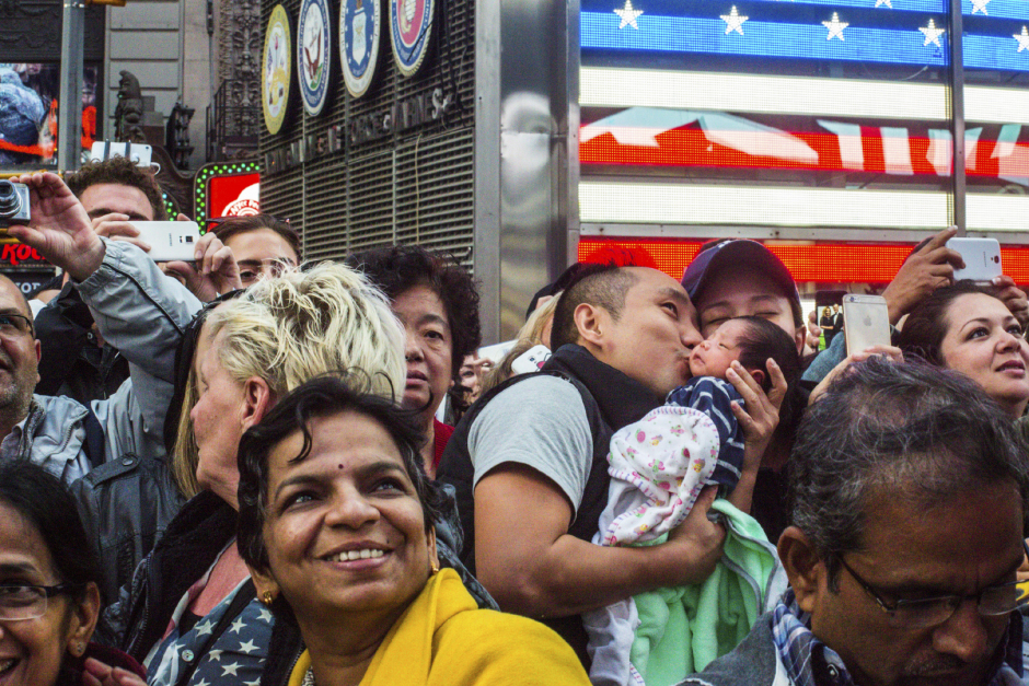 USA, New York, 05 October 2015From the series "Love in Time Square".USA, New York, 05 octobre 2015Issue de la sÈrie "Love in Time Square".Jean-Christian Bourcart / Agence VU